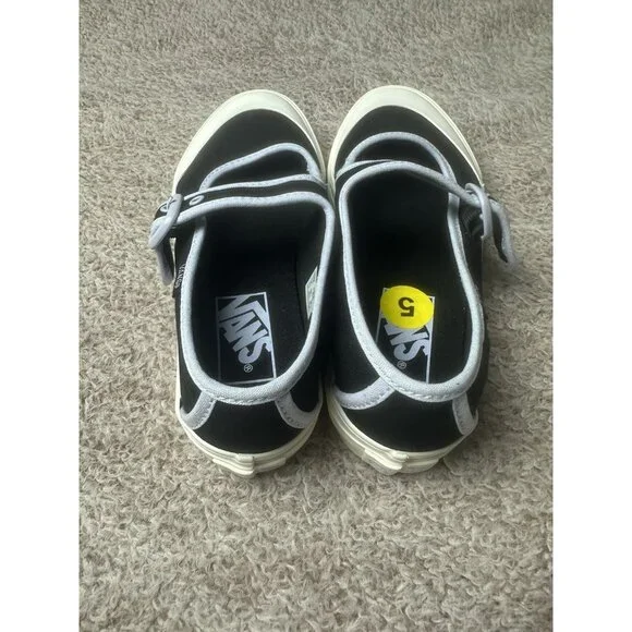 Vans Mary Jane Ballerina Black Women’s Sz 5 Athletic Shoe Black Sneaker New - Picture 6 of 11